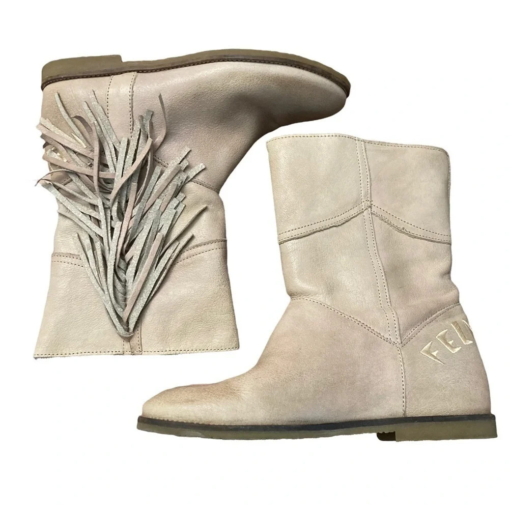 Felmini Leather Fringe Boot - Picture 6 of 10